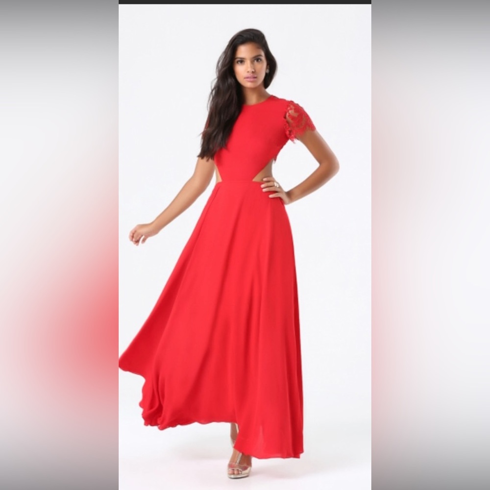 Bebe Long gown red address good condition